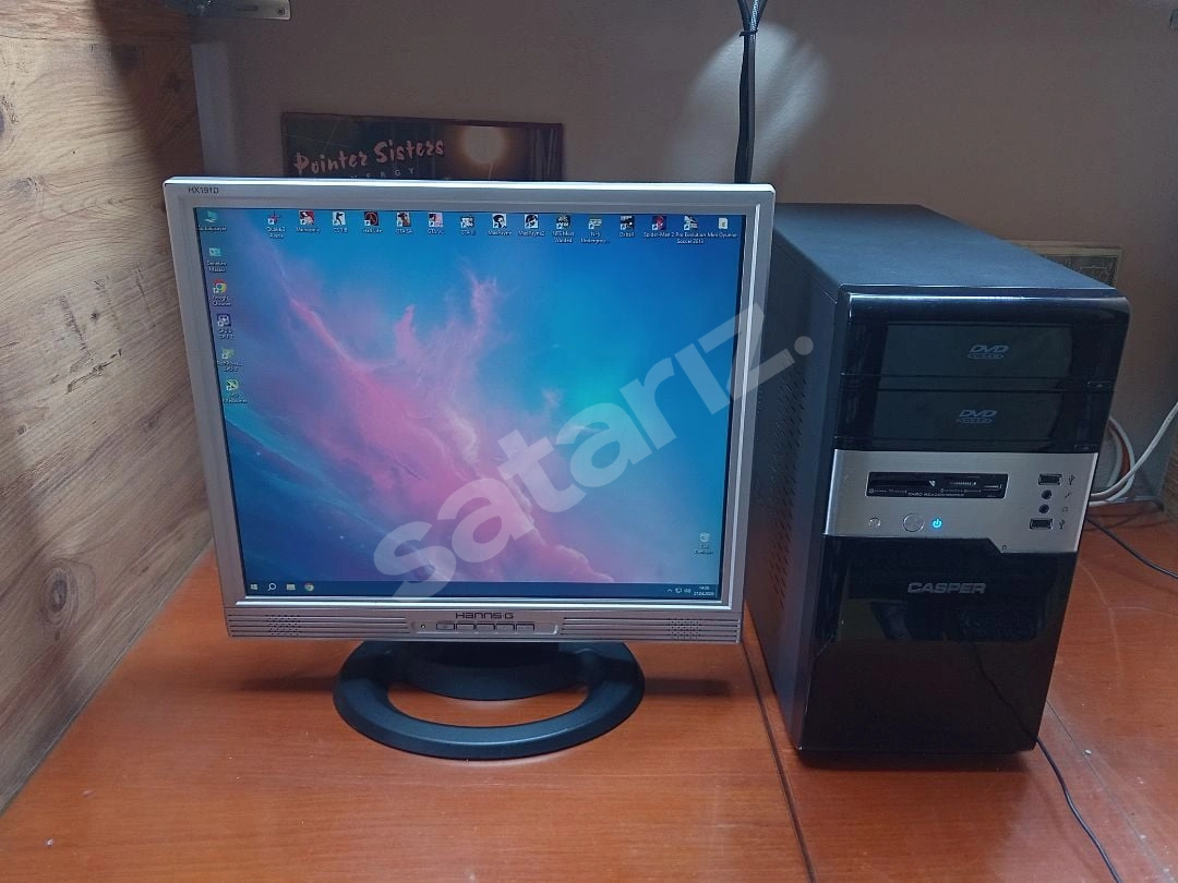 15 Oyun Yüklü İntel E7500 Kasa + 19'' 75 Hz Monitör Masaüstü Bilgisayar