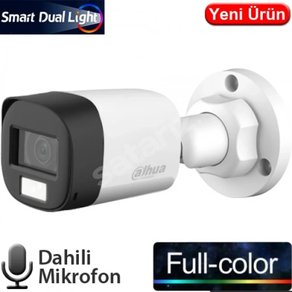 Dahua HAC-B1A21P-U-IL-A Gece Renkli Sesli 2MP 1080P Smart Dual Led Full Color Mikrofonlu HDCVI Kamer