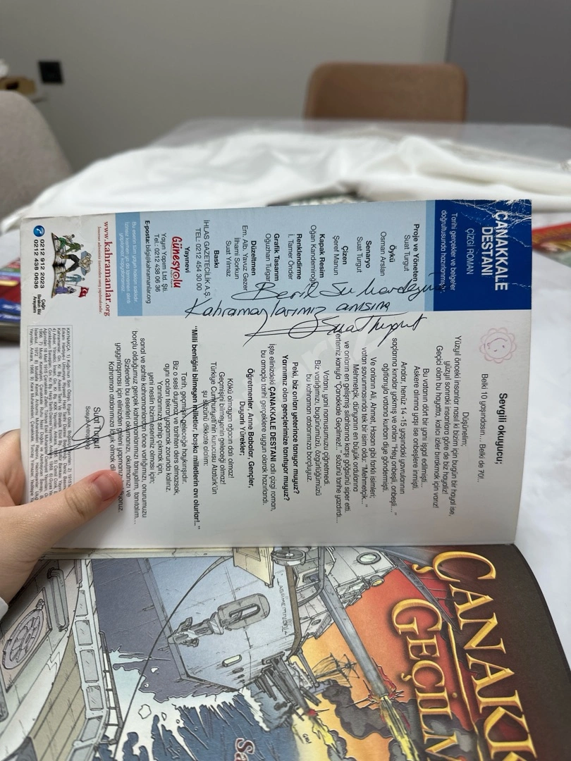 Çanakkale Destanı Hafif Hasar İmzalı Kitap