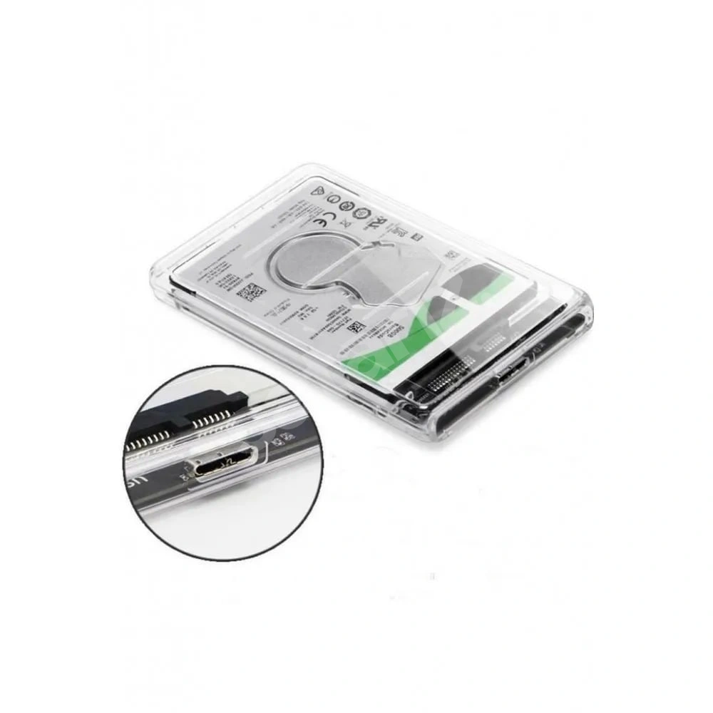 256GB SSD SATA3 USB 3.0 Şeffaf Harici Disk