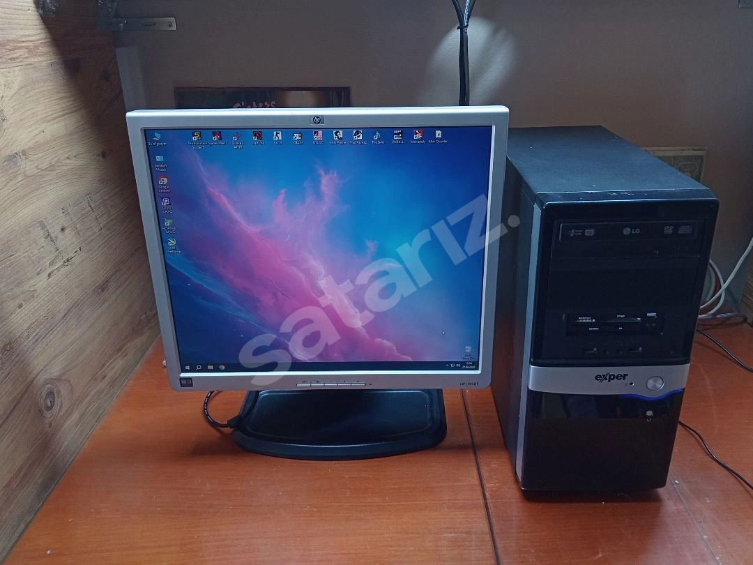 13 Oyun Yüklü İntel 3.20GHz Kasa + 19'' HP 75 Hz Monitör Masaüstü Bilgisayar