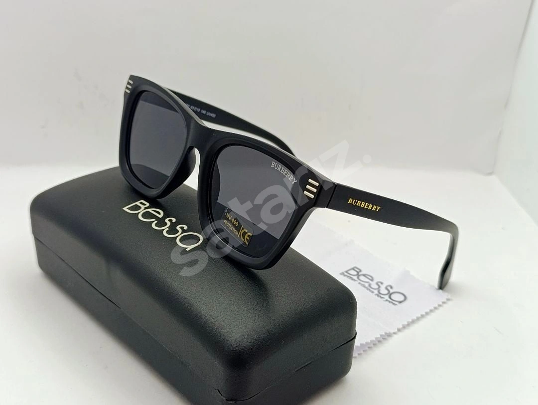 SIFIR KUTUDA, BURBERRY (MAT, KEMİK) UV400 FİLTRELEME  (REPLİCA)