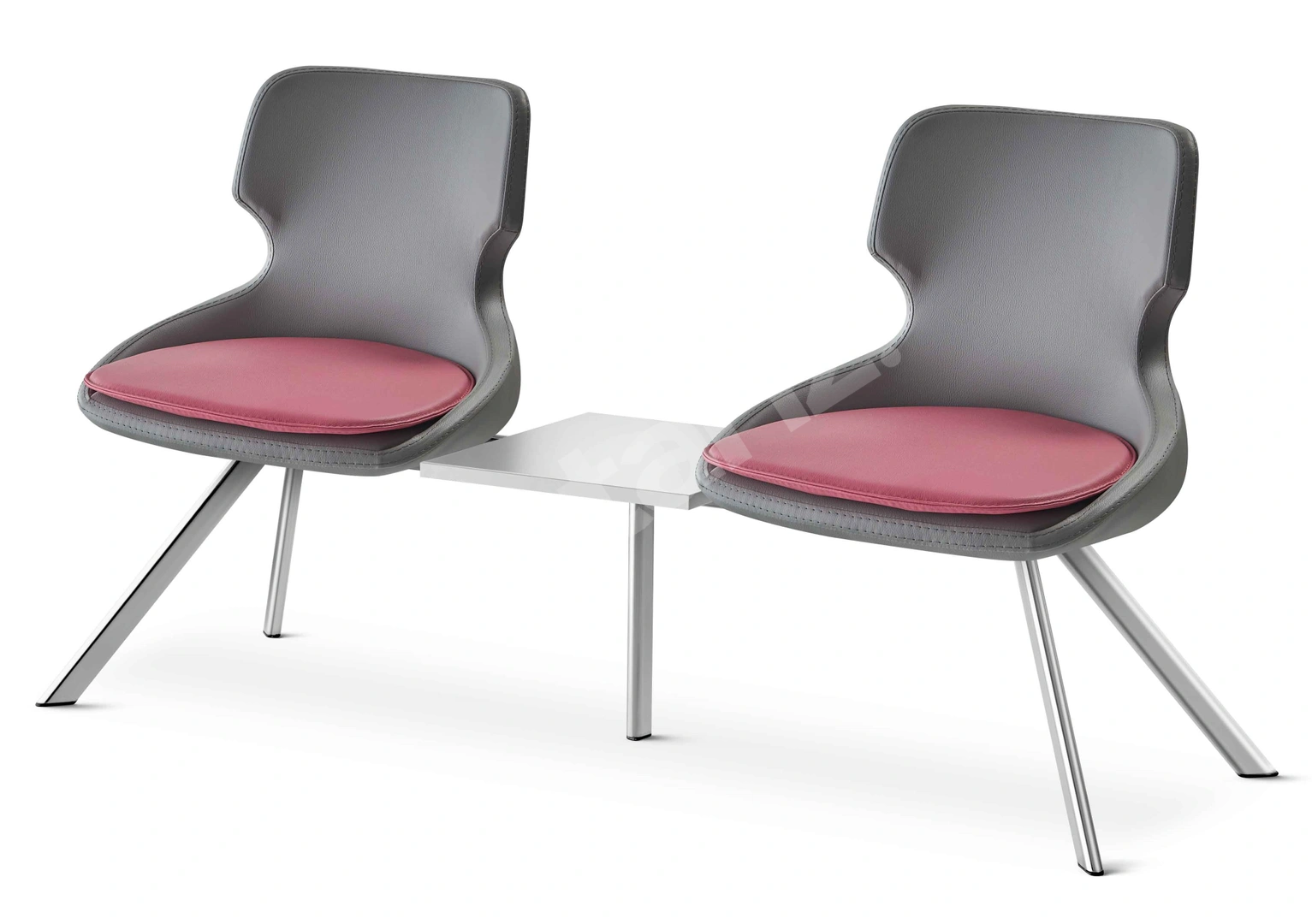 AKBÜRO  RS-5015 İKİLİ SEHPALI BEKLEME KOLTUĞU