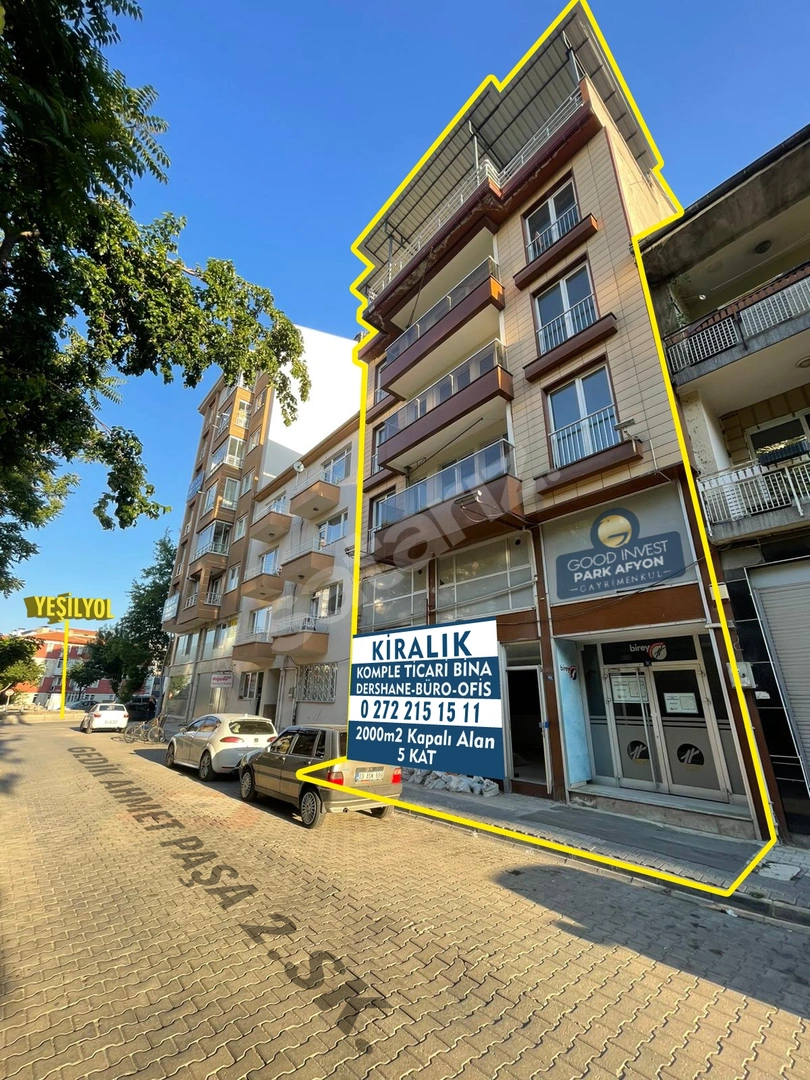 ŞEHİR MERKEZİNDE KDV AVANTAJI 1.540M² DÜKKAN+KOMPLE TİCARİ BİNA