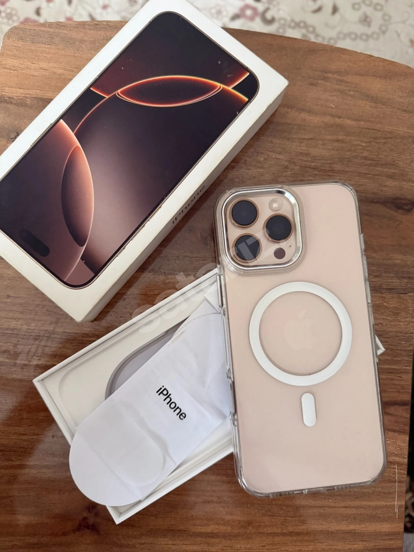 İphone 16 Pro Max 256 Gb Çöl  Pil %99 Hatasız Kusursuz