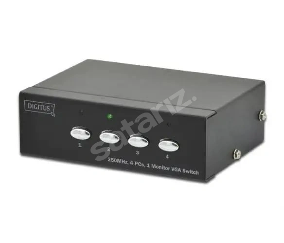 Digitus DS-45100-1 4 lü VGA Seçici - Desktop 4-Port Video Selector