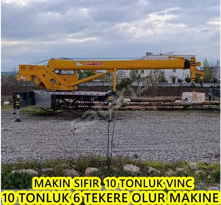 SAYMAZ VINC DEN SIFIR CIN MARKASI 10 TONLUK MOBİL PELESKOPİK VINC 2026 SIFIR STCM MAKINE