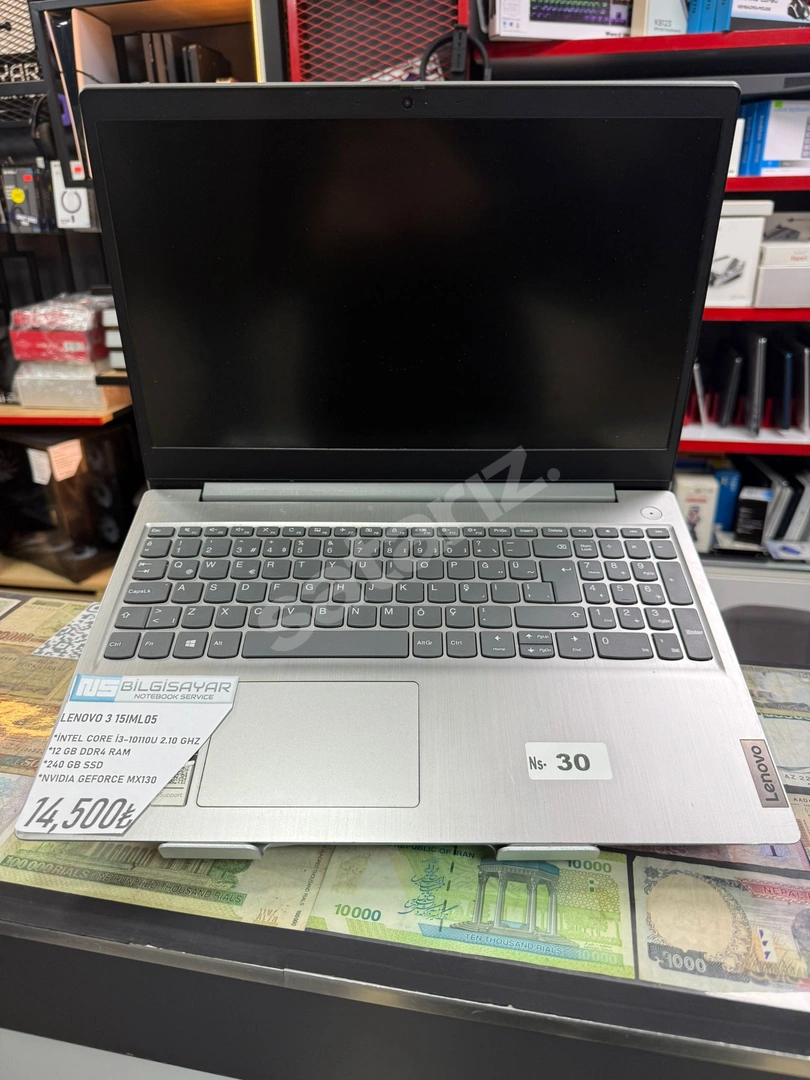 LENOVO 3 15IML05 İ3 10. NESİL İŞLEMCİ 12 GB RAM 240 GB SSD NVİDİA GEFORCE MX130