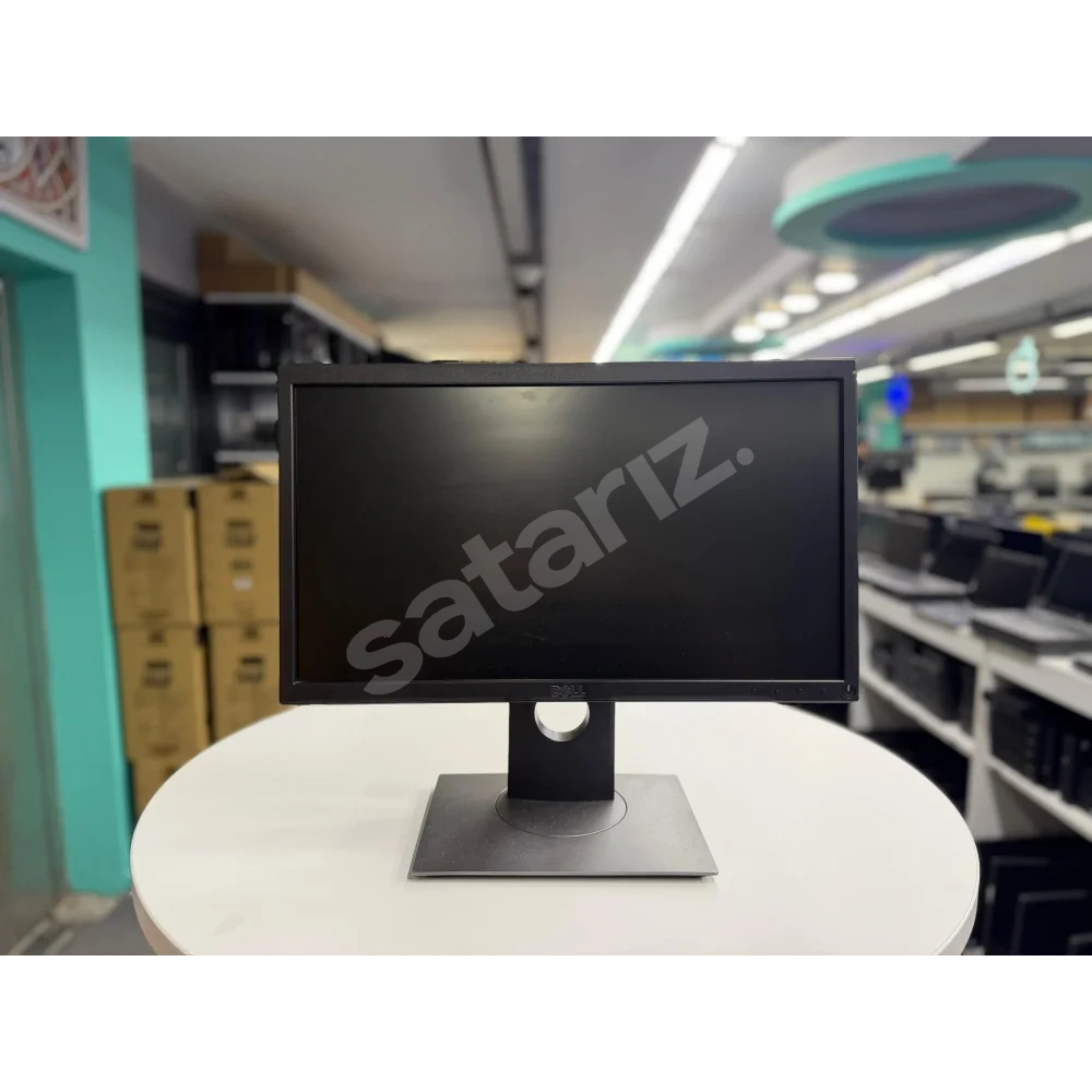 Dell P2018H 20" 5Ms 60Hz Vga Hdmı Usb Dp 1600X900 Siyah 2.El 3Ay Garantili Pivot Ayaklı Kurumsal Ofis Monitörü