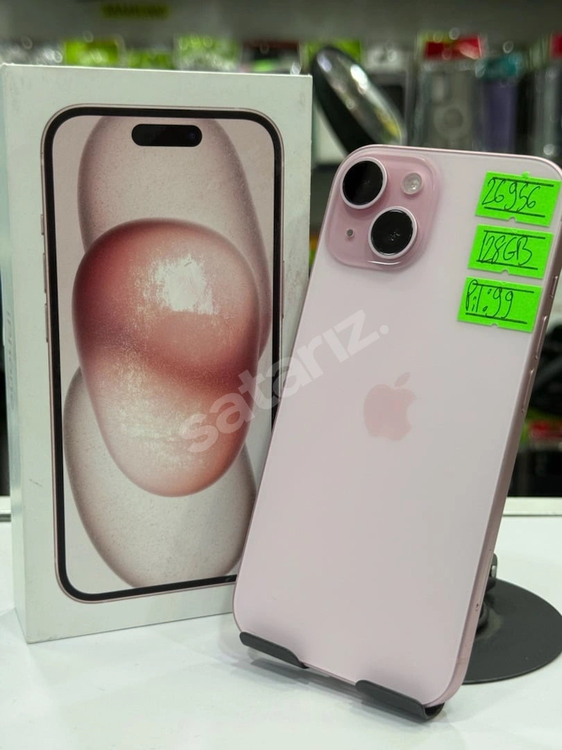 💳 KREDİ KARTINA 12 AYA KADAR TAKSİT – iPhone 15 128GB PEMBE –