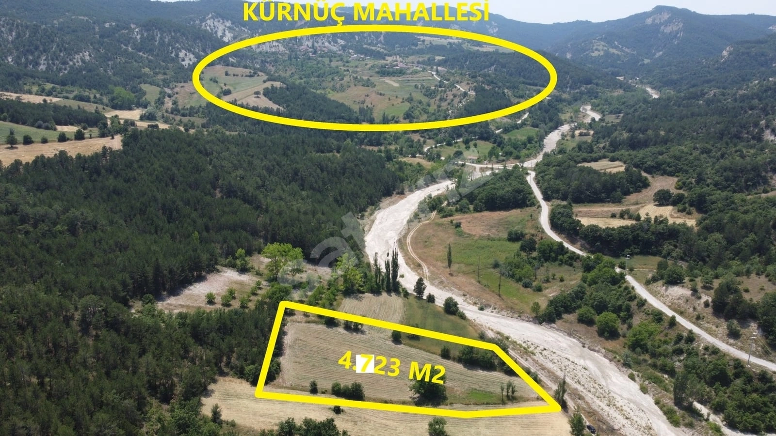 ACİL ÖNÜ DERE VE YOL ARKASI ORMAN 4.723 M2 YATIRIM FIRSATI