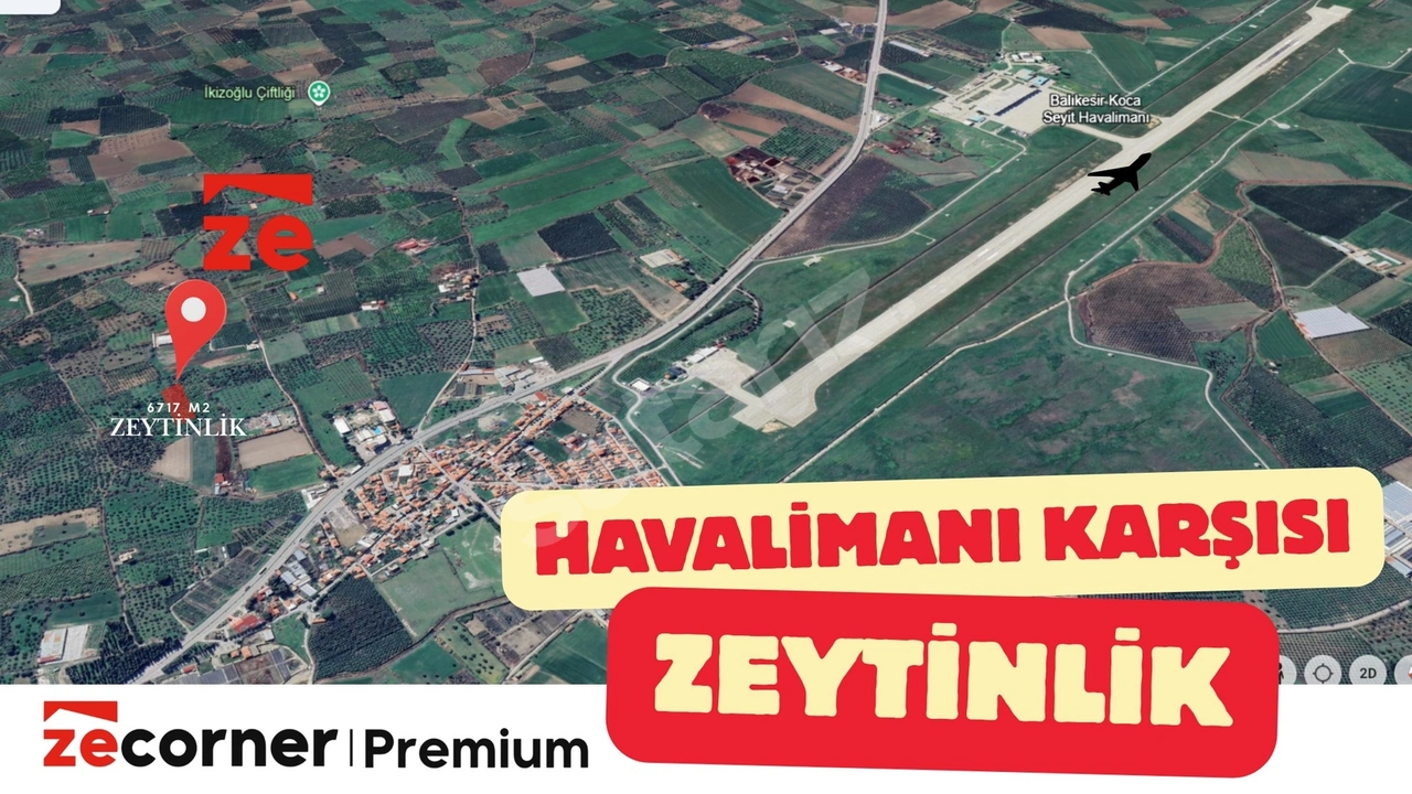 ZECORNER PREMİUMDAN EDREMİT HAVALİMANI KARŞISI ZEYTİNLİK