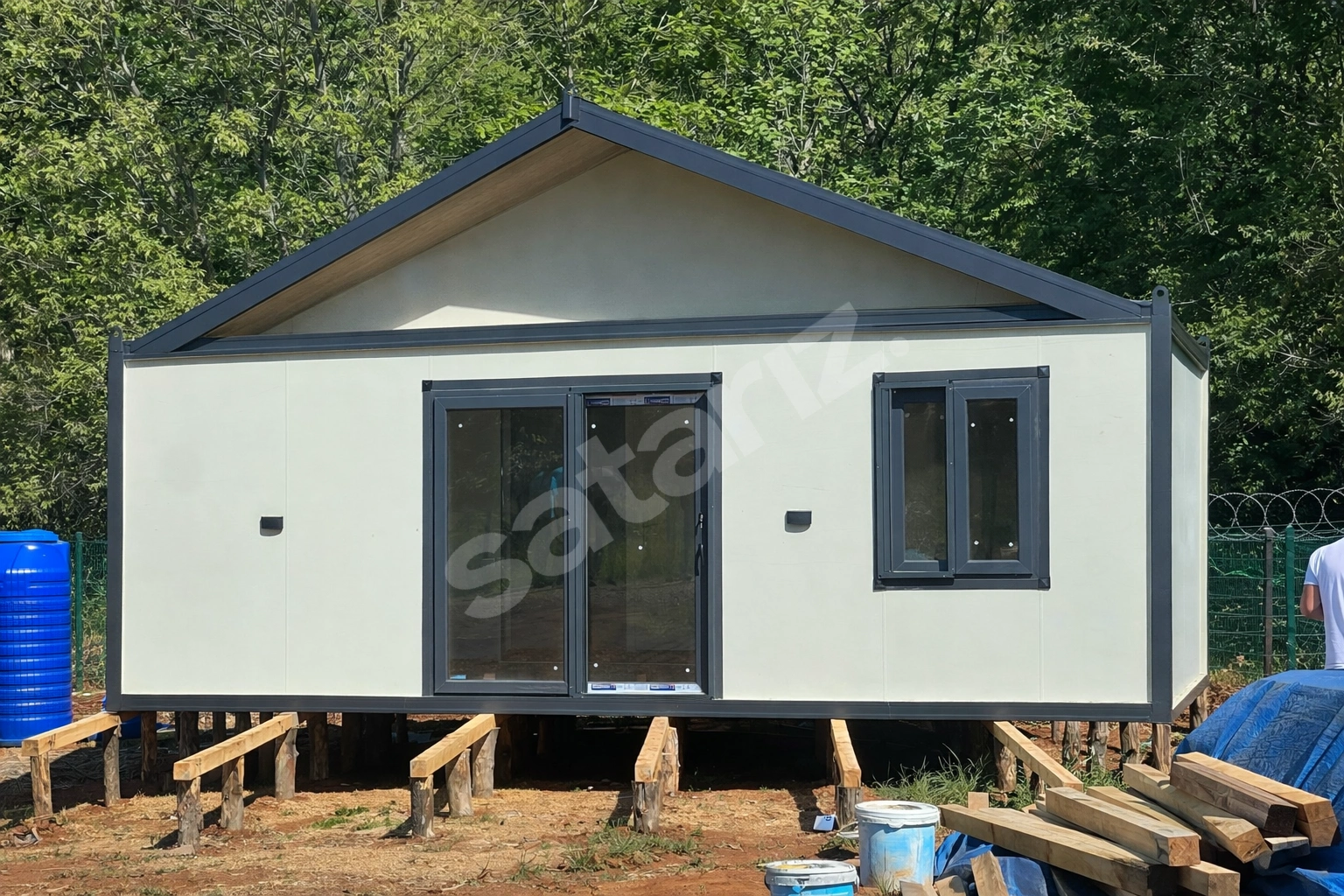 42 m2 2+1 betopan kaplama ev konteyner