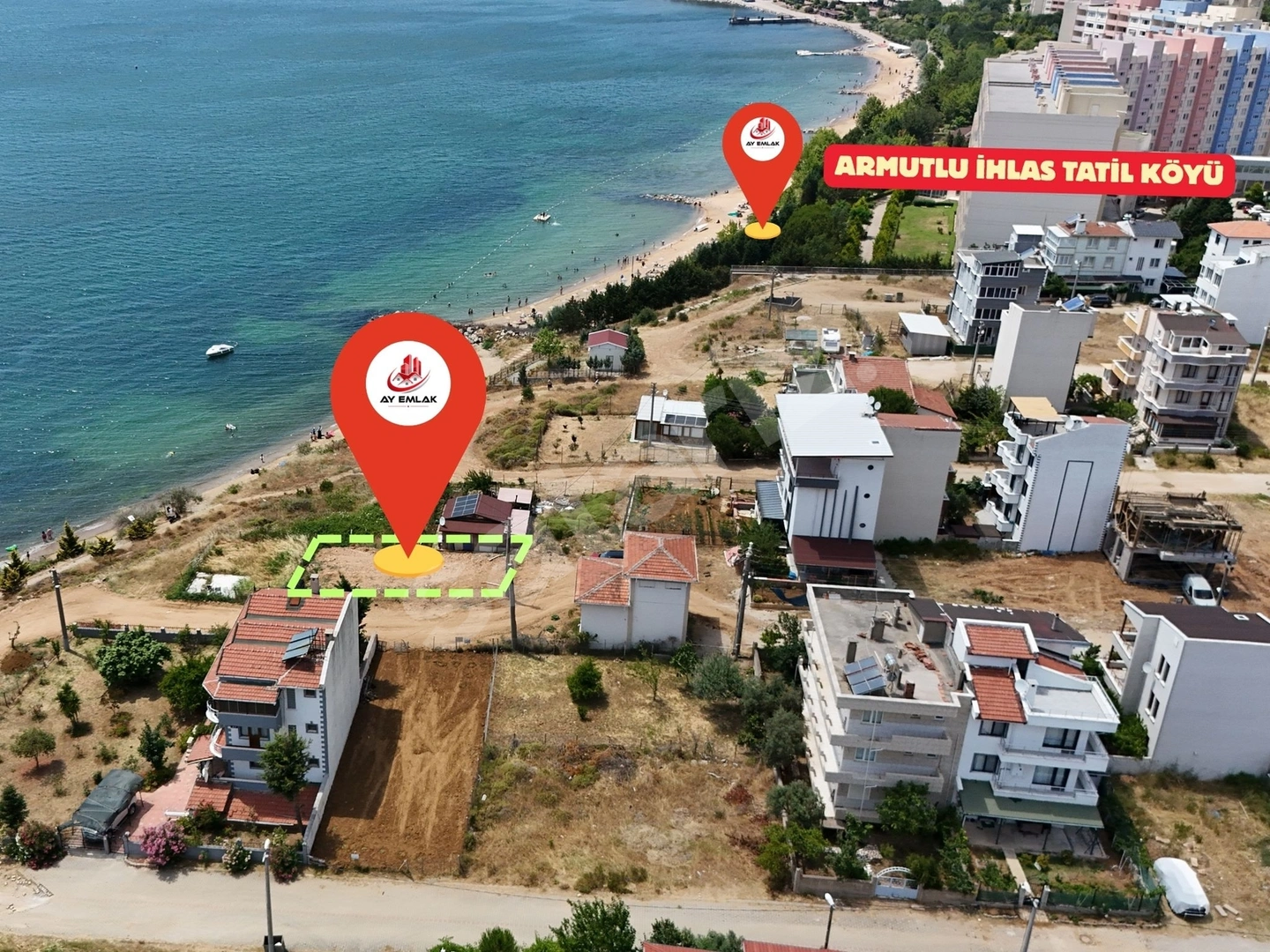 ARMUTLU KARŞIYAKA MAH.DENİZE SIFIR GİBİ KONUMDA TAPULU PARSELLER