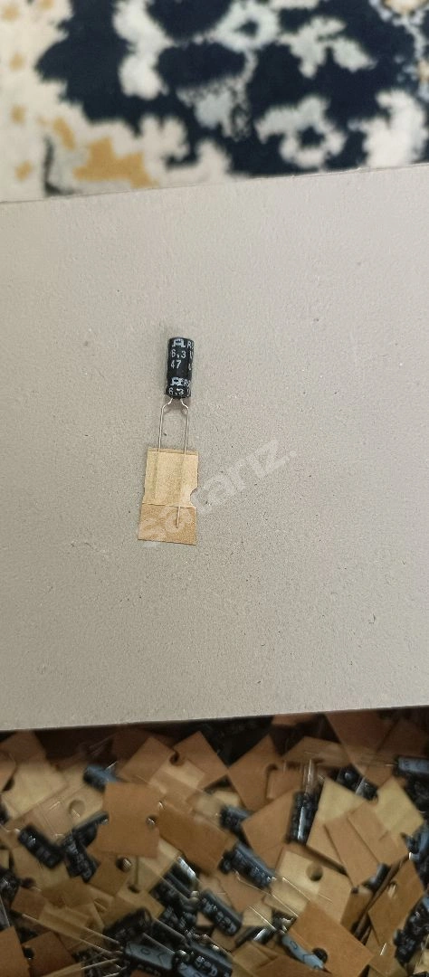 1.000 ADET 6.3 V, 47 UF ELEKTROLİT KONDANSATÖR