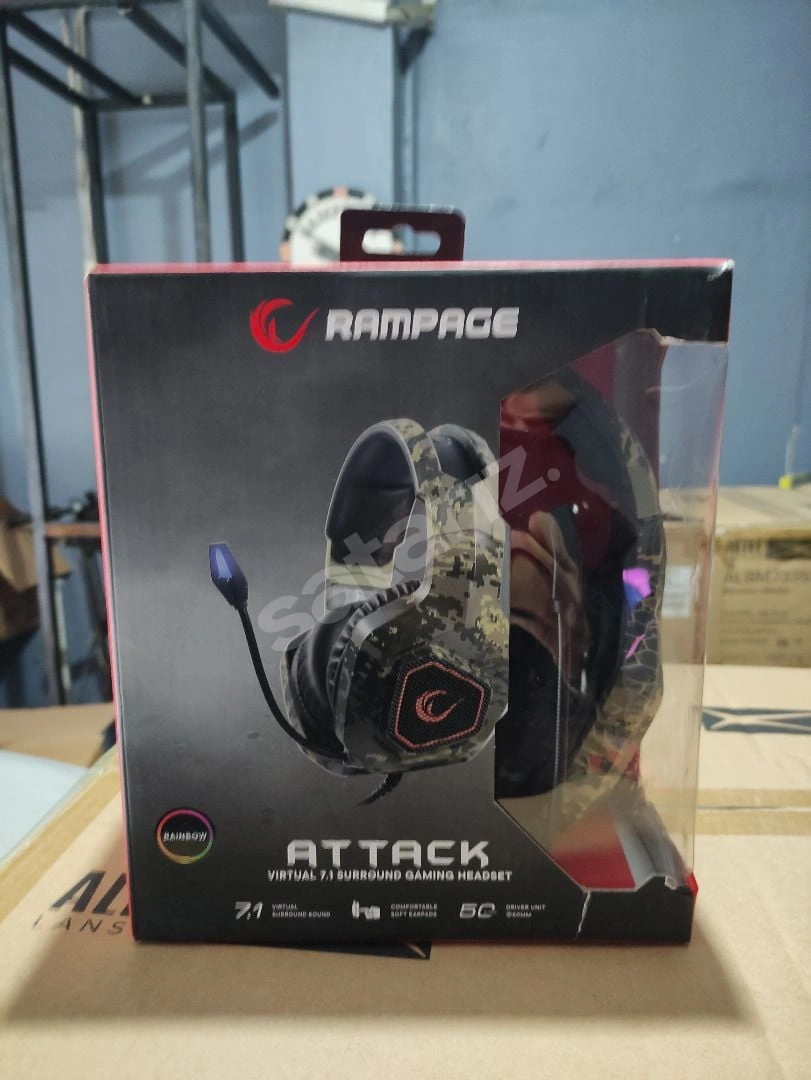 Rampage Attack RM-K8 7.1 USB Kablolu Oyuncu Kulaklığı