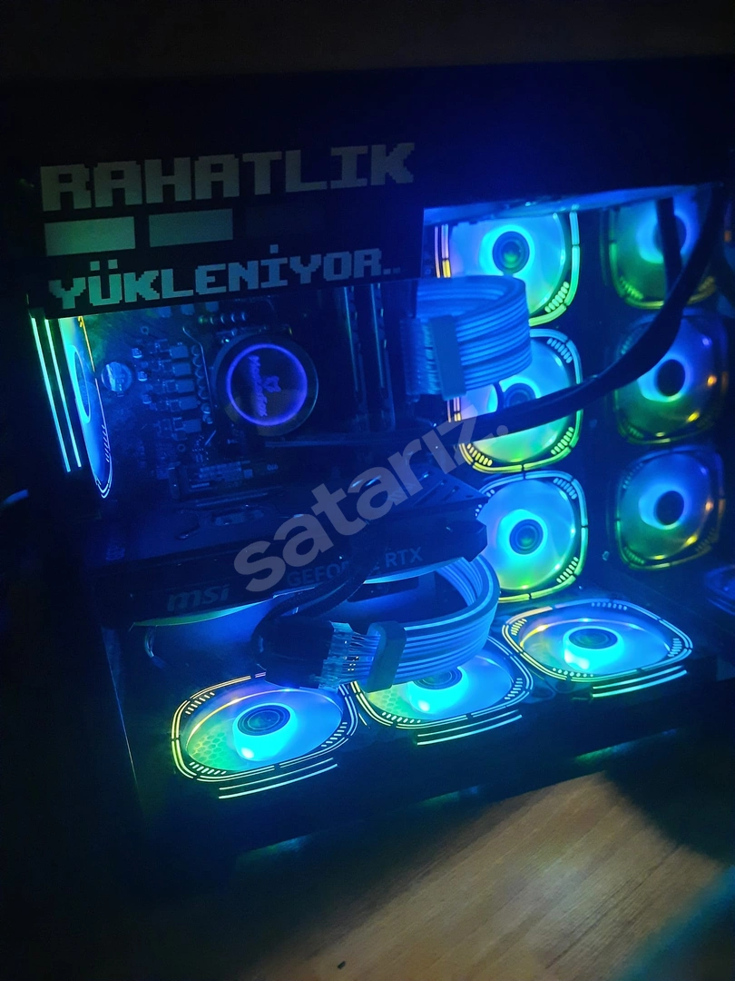 FULL SET 4070 SUPER İ9 12900KS 32GB RAM 500GB M.2 SSD 1TB HDD DDR5 AKVARYUM KASA