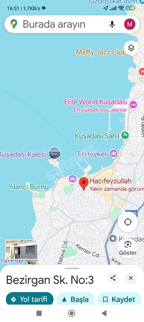 Sahibinden Egeport Limanı 200 Metre Mesafede Apart Otel