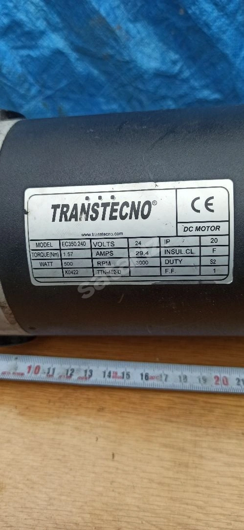 Transtecno Redüktörlü Dc Motor 24 Volt 500 watt 36 Nm