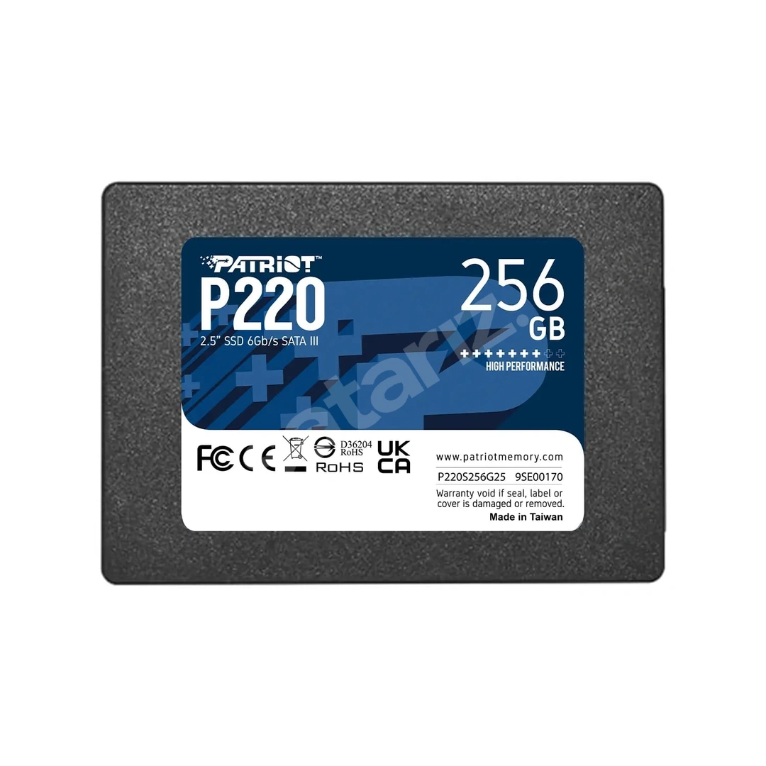 Sıfır 256 GB Patriot P220 SATA3 SSD 550MB/s P220S256G25