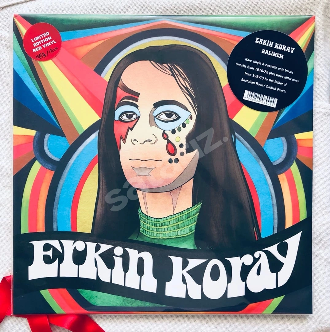 Erkin KORAY * HALİMEM * Kırmızı renkli SIFIR LP Plak
