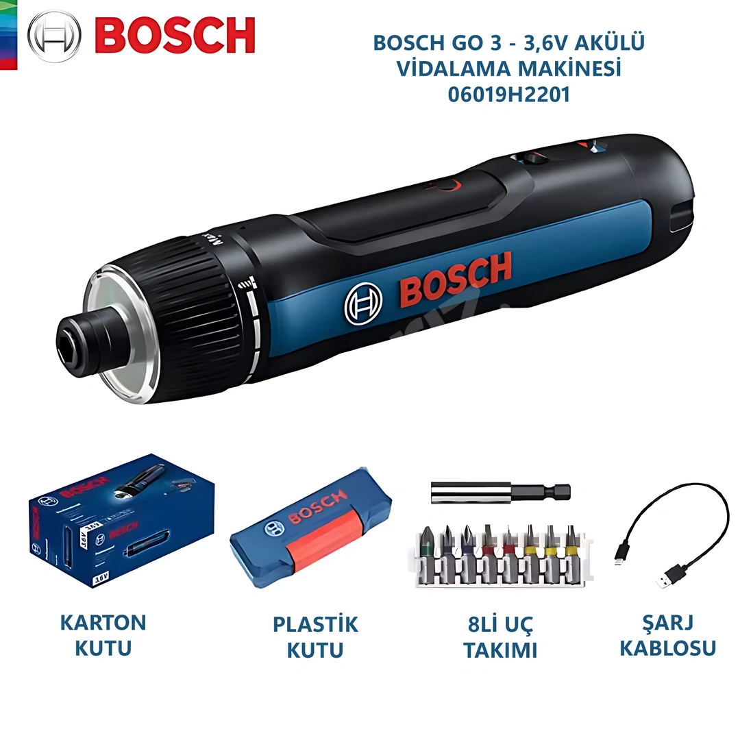 Bosch Go 3,6 Volt Akülü Vidalama Makinesi