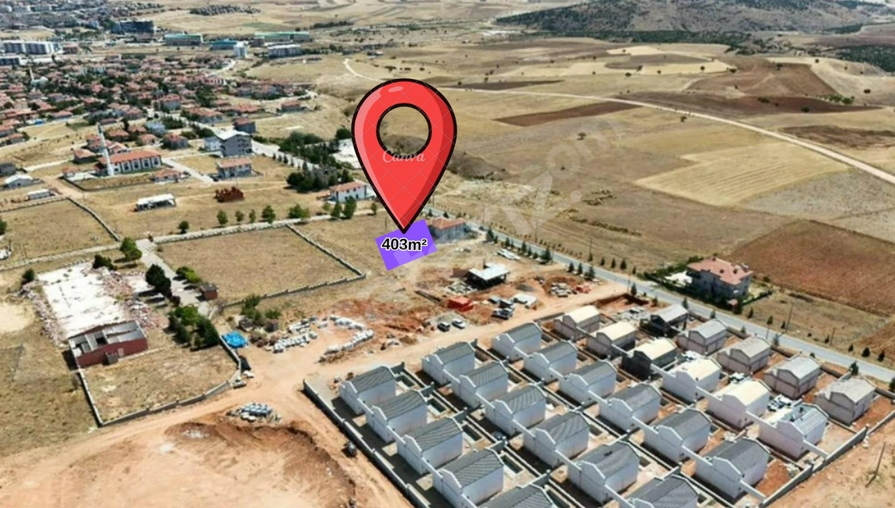 GAZLIGÖL TERMAL BÖLGESİNDE TİCARET+TURİZM+KONUT İMARLI 403m²ARSA