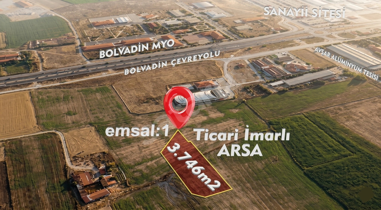 BOLVADİN SELÇUKLU TİCARİ SATILIK ARSA KAÇMAZ KONUM,FİYATA 3746m2