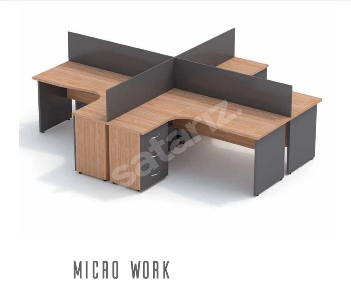 AKBÜRO MİCRO WORK 4'LÜ ÇALIŞMA MASASI