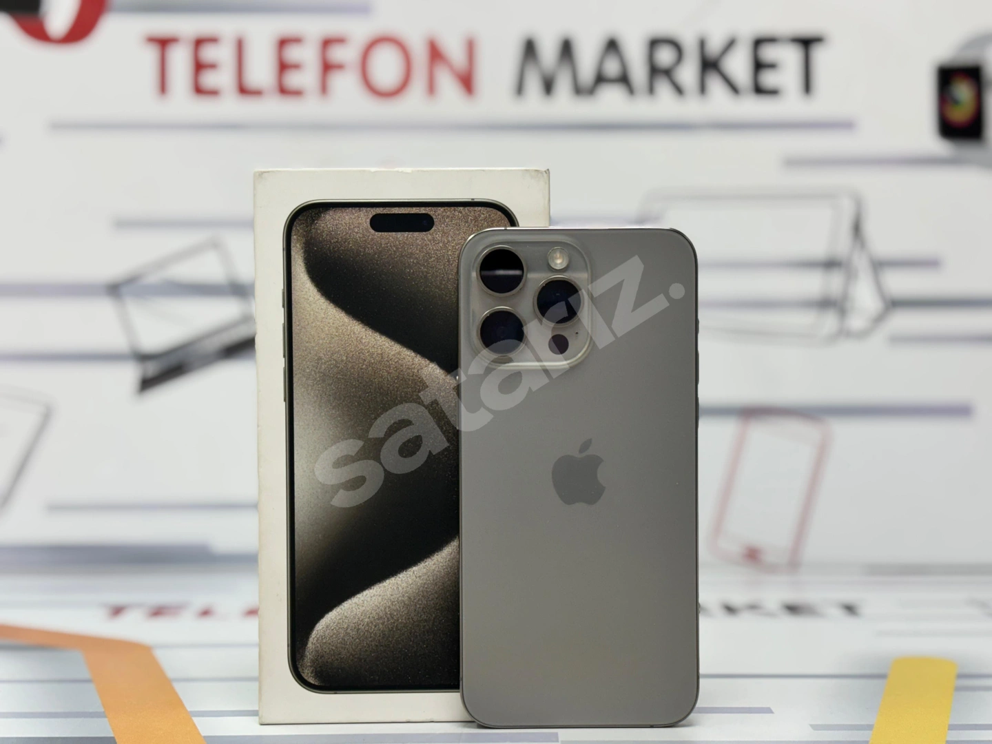 TELEFON MARKET'DEN 1 YIL GARANTİLİ 256GB İPHONE 15 PROMAX