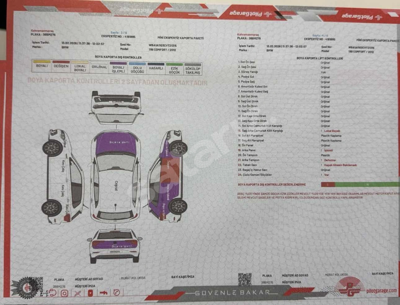 2012 1.16İ COMFORT BENZİN OTOMATİK KIRMIZI KOLTUK MASRAFSIZ