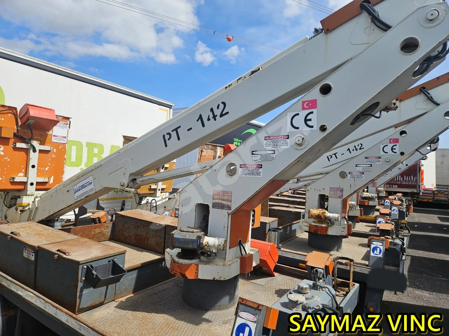 SAYMAZ VINC DEN SATILIK 14 M SEPETLİ PLATFROM VINC  FUUL MAKINE