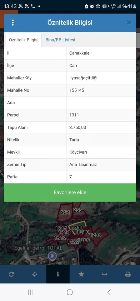 ZB emlak Portalın'dan Çanakkale Çan'da Satılık Arazi