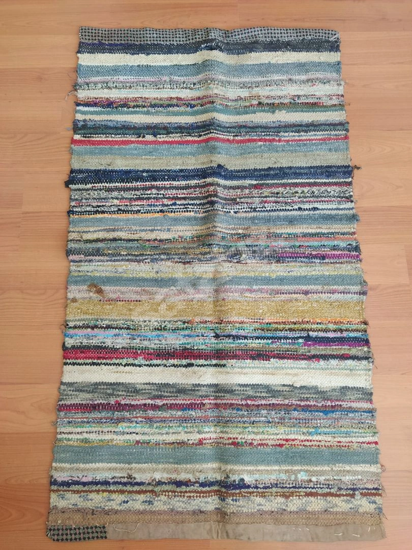 Çaput Kilim El Tezgah Dokuma 60 Yıllık 140/80cm
