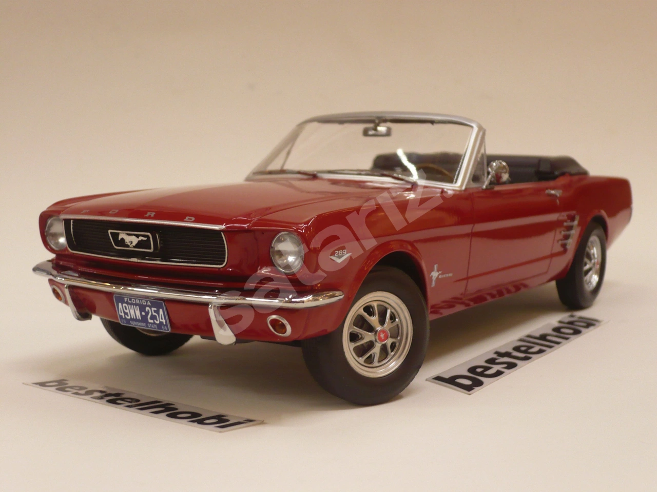 FORD MUSTANG CABRIOLET 1966 RED NOREV bestelhobi
