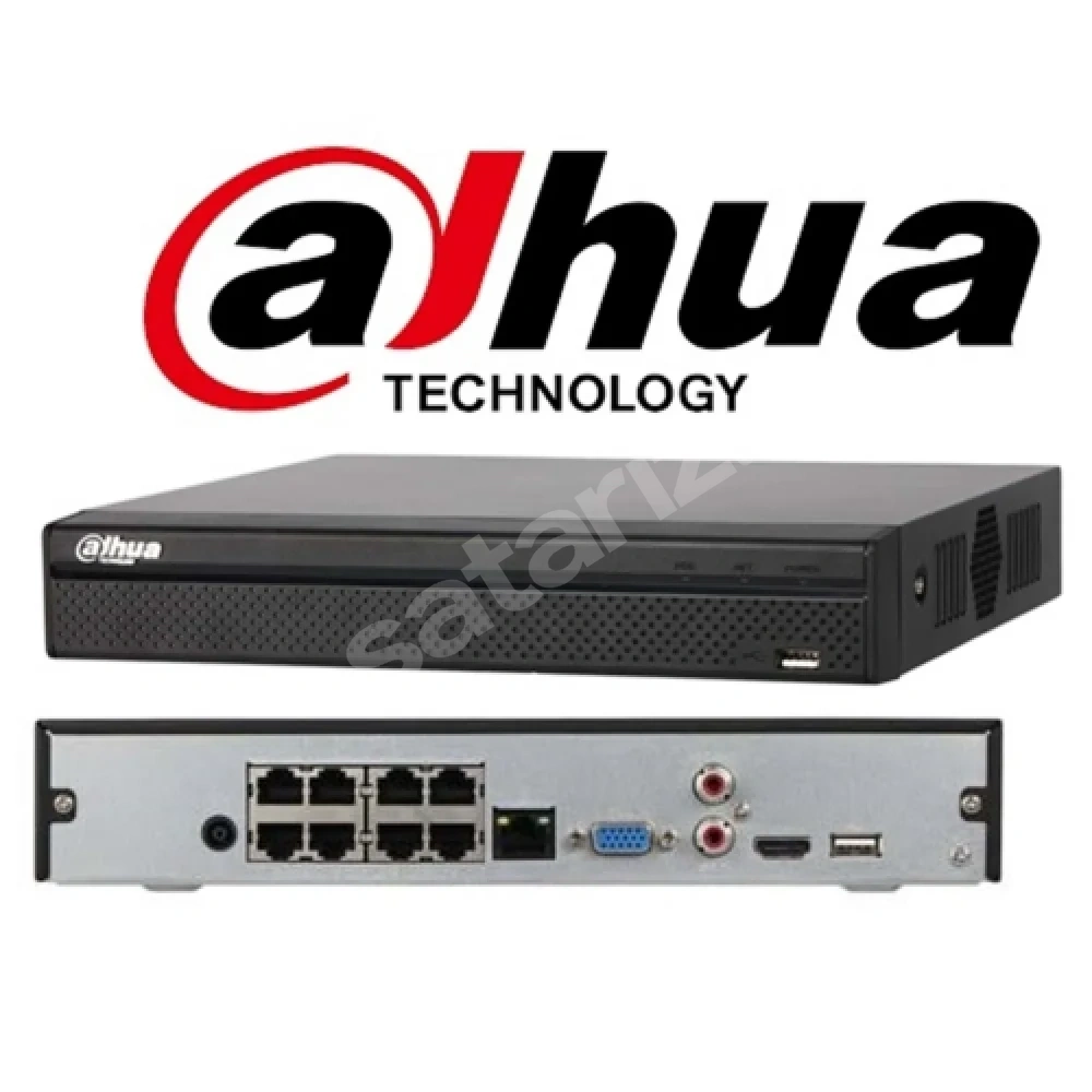 Dahua Kayıt Cihazı 8 Kanal Nvr2108Hs-8P-T Poe 8Mp H265+ 1080P 1Xhdd Nxvr