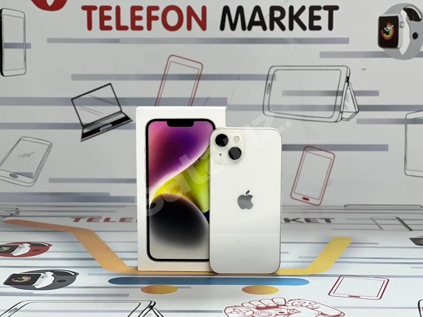 TELEFON MARKET'DEN KUSURSUZ KULLANILMIŞ İPHONE 14 BEYAZ