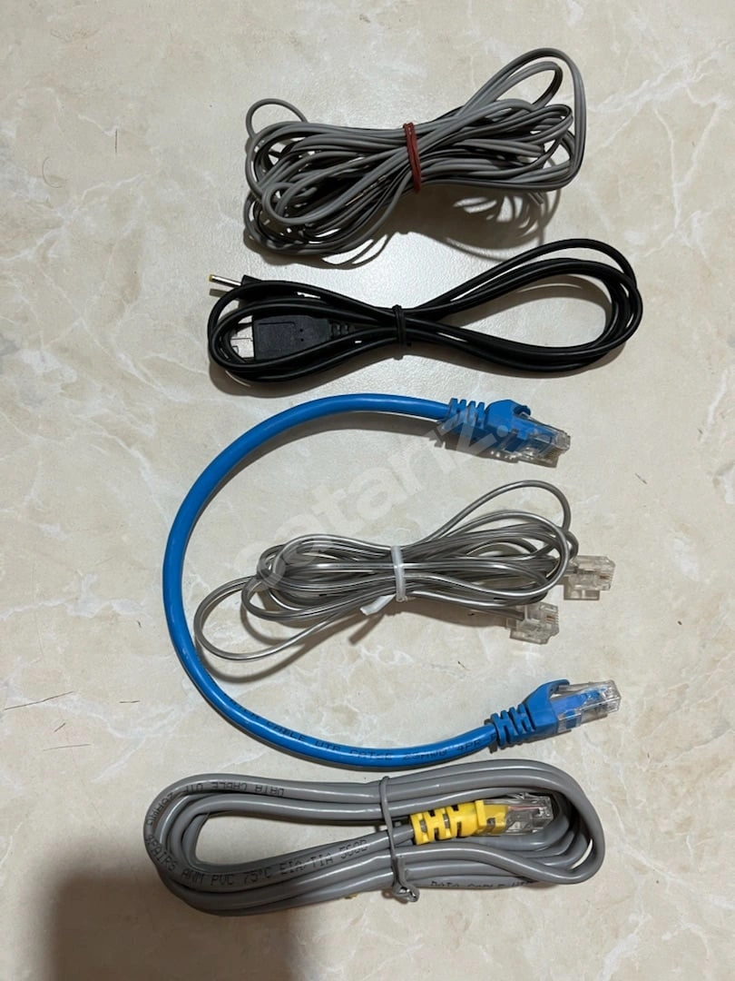 5 Adet İnternet Ve Telefon Kablosu Sıfır