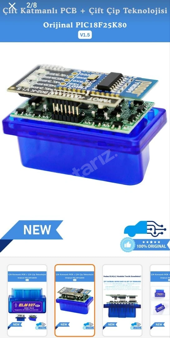 ELM 327 Mini Bluetooth  OBD2 Arıza Tespit Cihazı