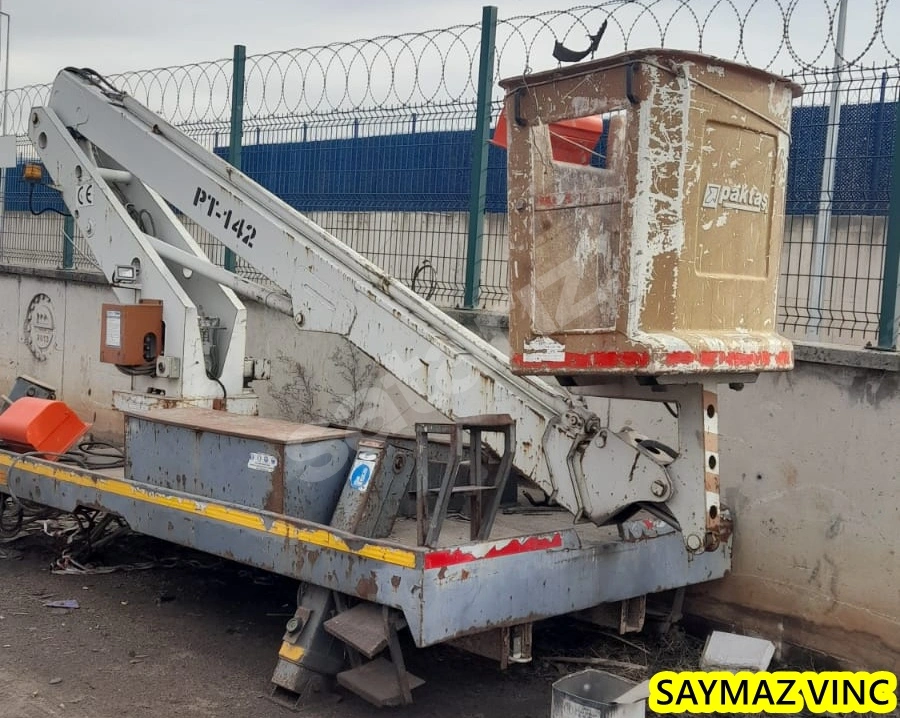 SAYMAZ VINC DEN TEDAŞ  ELEKTRIKTEN ÇIKMA 14 M SEPETLİ PLATFROM VINC 2013 PAKTAŞ PLATFROM JOYISLIK KUMANDA FUUL MAKINE
