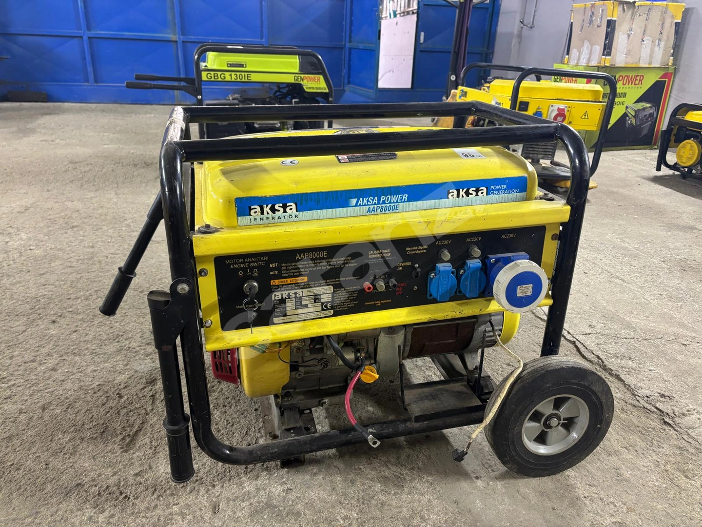 8 KVA BENZİNLİ MONOFAZE AKSA