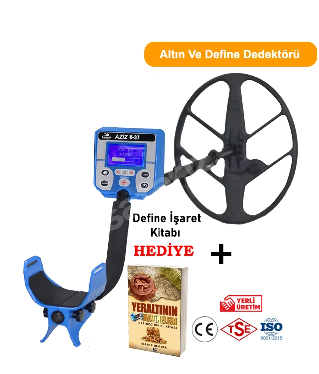 Sıfır K37 VLF Dedektör, Geniş Arama Başlığıyla Yüksek Kapsama...