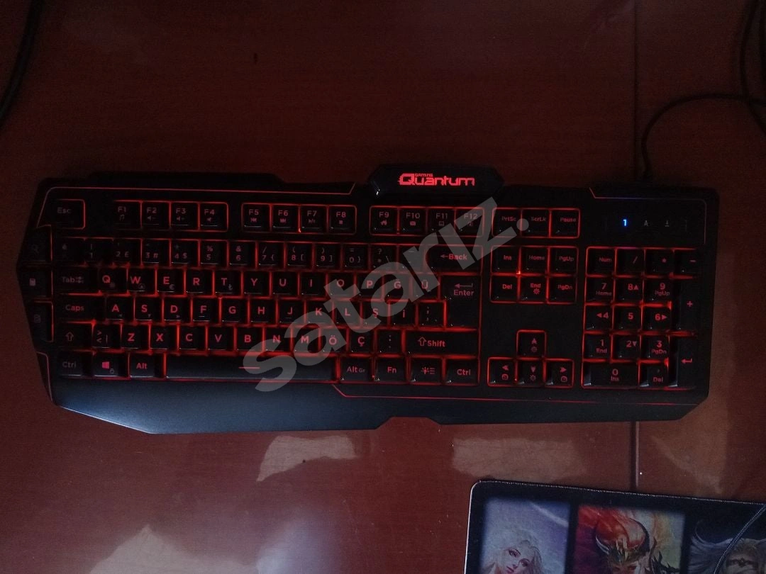 Quantum Örgülü Işıklı Oyuncu Klavyesi (QG-Q6168)