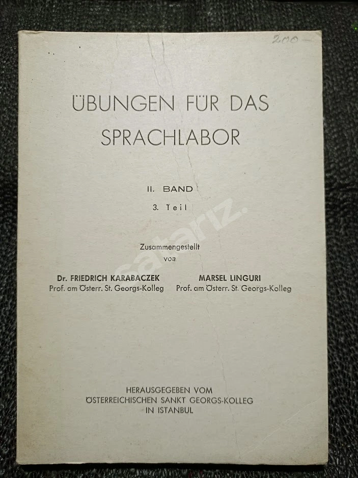 ÜBUNGEN FÜR DAS SPRACHLABOR II. BAND 3. Teil.