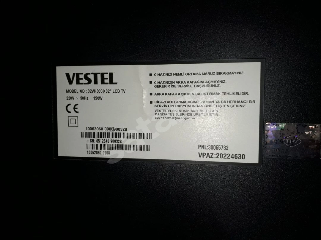 Vestel 82 Ekran Tv Televizyon