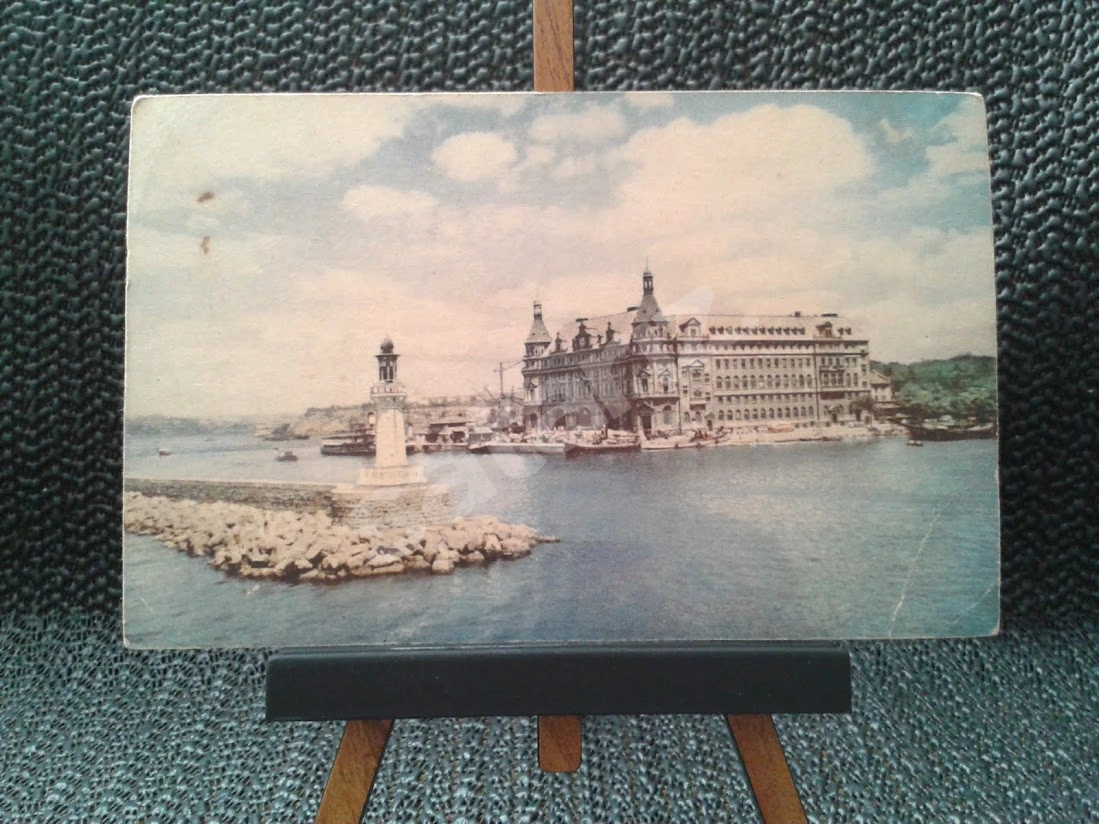 HAYDARPAŞA TREN GARI GÖRSELLİ REKLAM KARTPOSTALI.