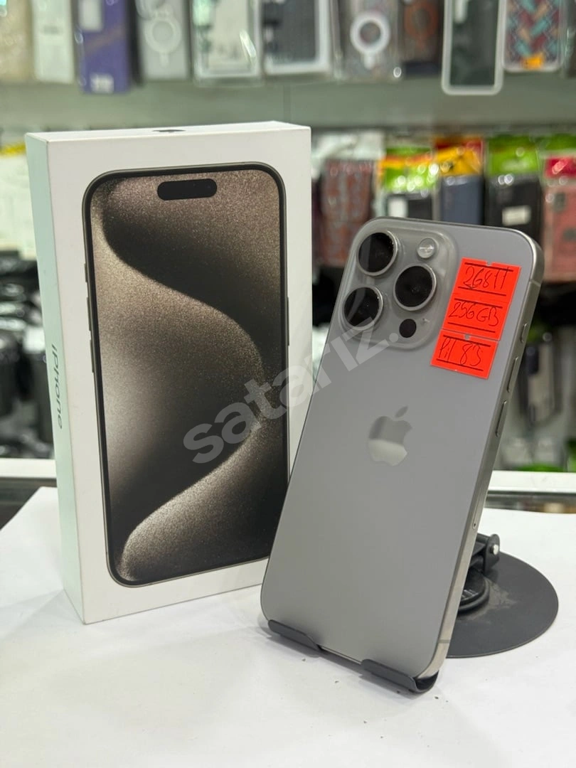 🔥 iPHONE 15 PRO 256 GB | KUTU FATURA TAM | 12 AY TAKSİT 🔥