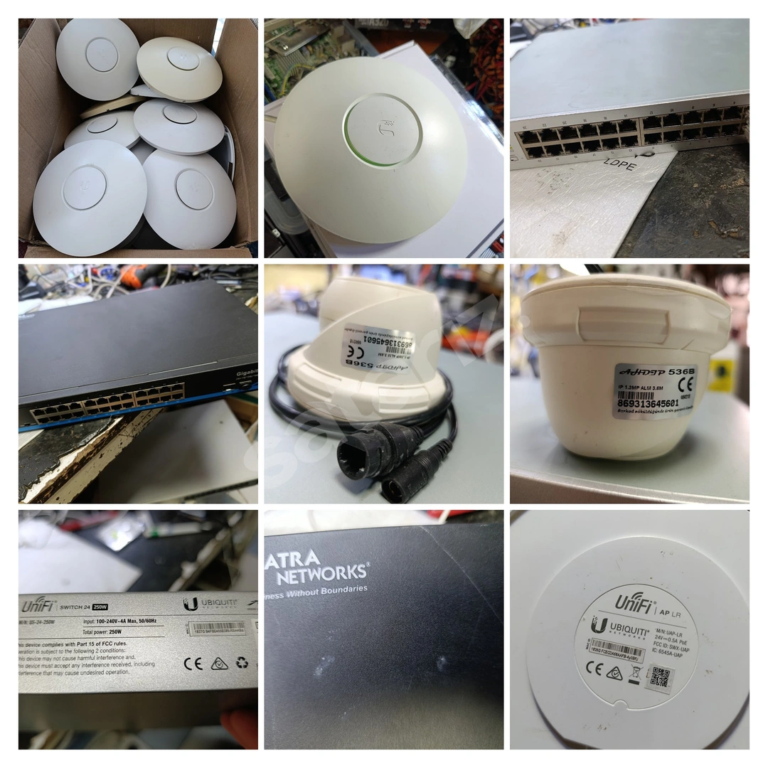 TOPLU SATIŞ-UNIFI 24P SWITCH-UNIFI ACCESS POINT-AHDIP IP KAMERA