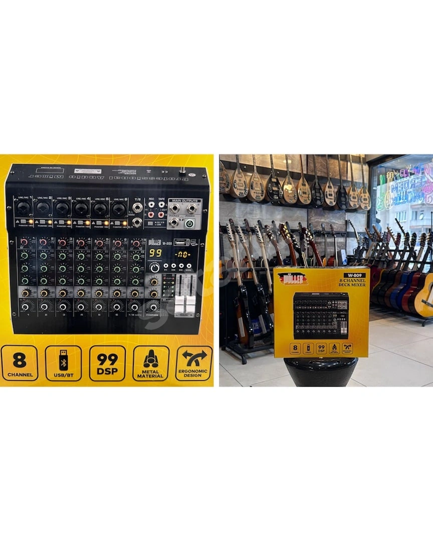 Wöller W-809 Deck Mikser Usb Bluethooth