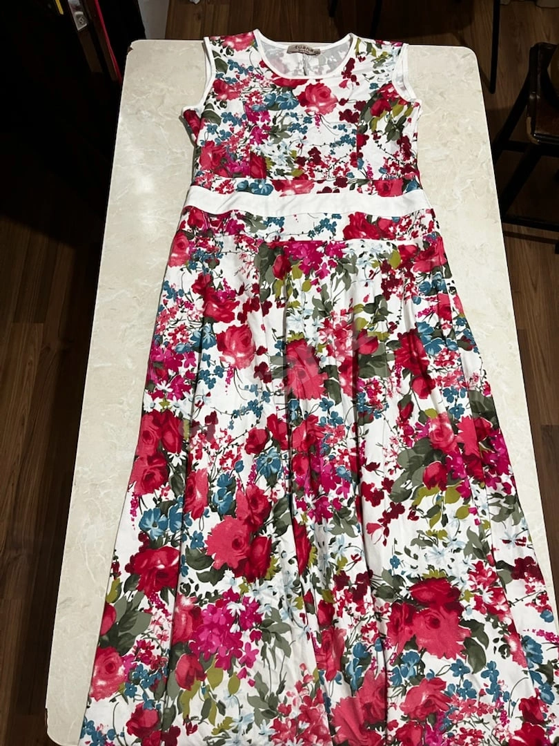Tuana Butik Kadın Desenli Elbise